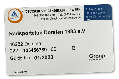 DJH-Ausweis des RSC Dorsten